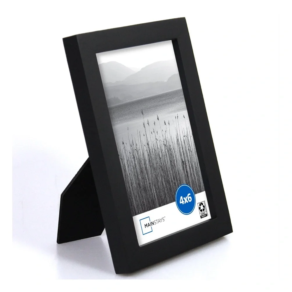 NWT Mainstays 4x6 inch Black 0.5" Gallery Wall Picture Frame - Picture 1 of 8